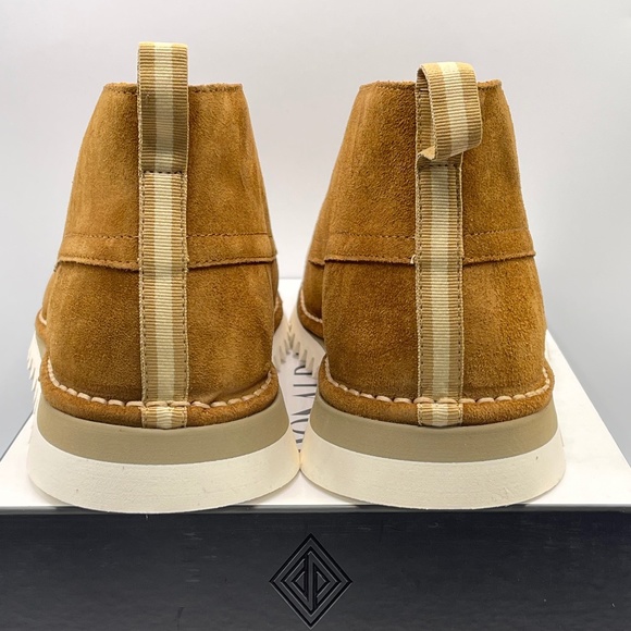 DONALD PLINER CHUCK‎ 'MADE IN ITALY' COGNAC SUEDE LACE-UP BOOTS (10) - Picture 6 of 9